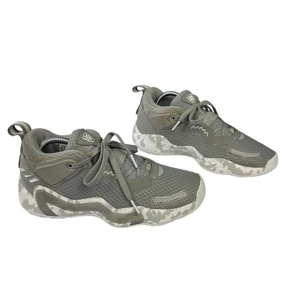 Adidas D.O.N. Issue #3 Donovan Mitchell Gray‎ Basketball Mens Shoes Size 7.5 - Picture 2 of 14